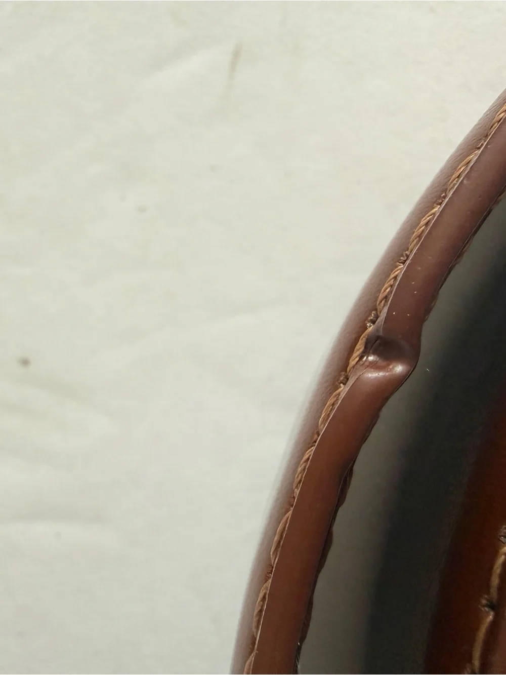 Men's Tan Real Leather Dress Belt with Brushed Metal Buckle XL 44